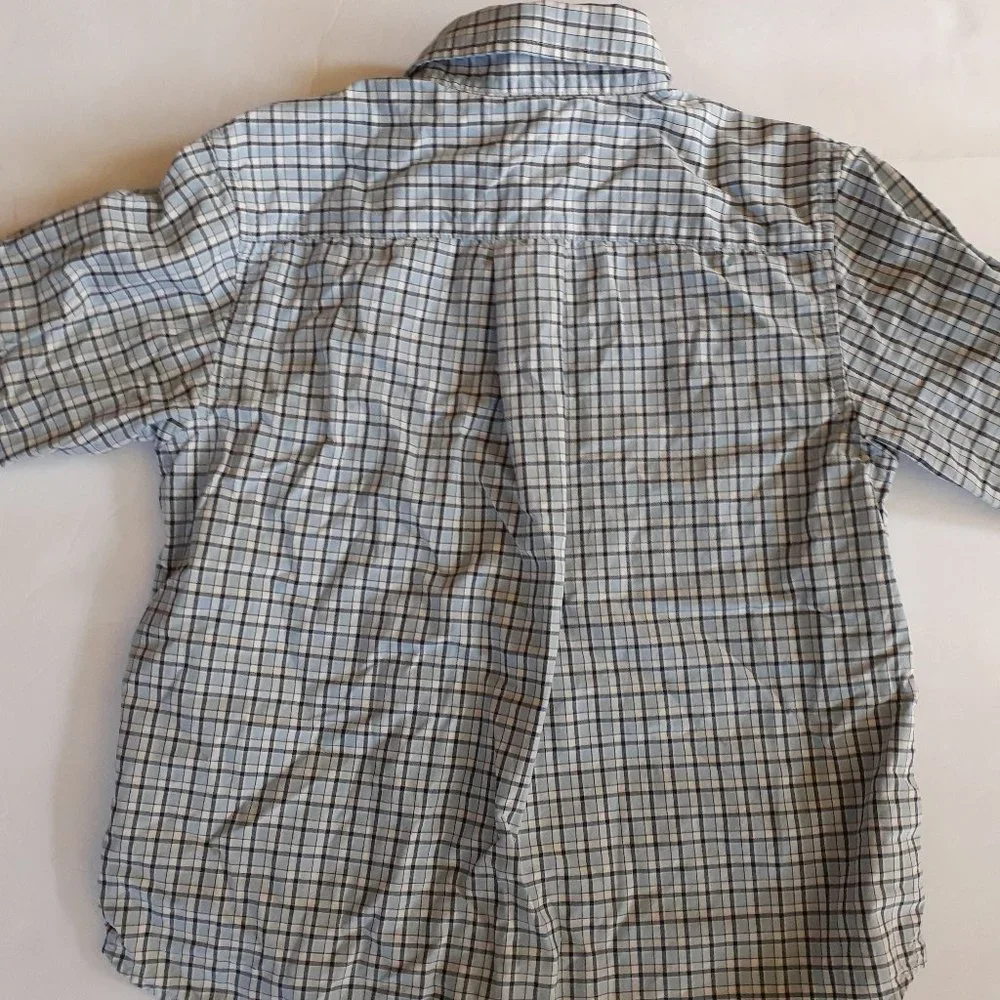 Oshkosh Boys Shirt Button Down Blue Long Sleeve Size 7